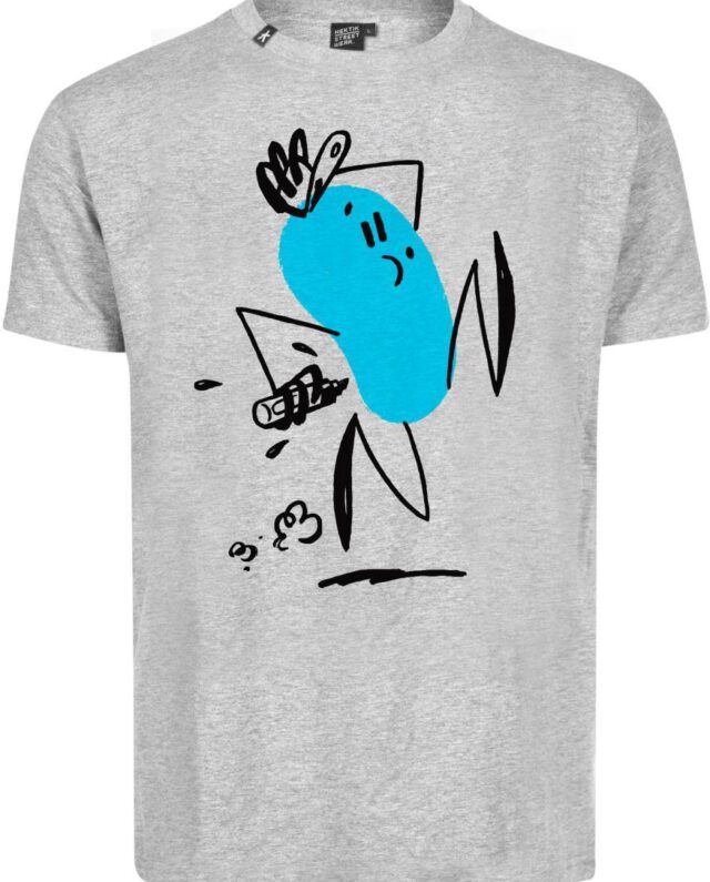 HEKTIK VS OTIS T-SHIRT BLACK-TURQUOISEtest - Hektik