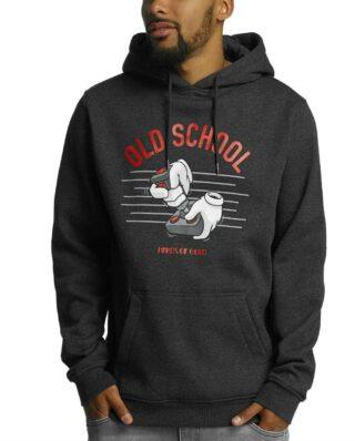 HANDS OF GOLD OLDSCHOOL HOODIE HG 005 CHARCOAL GREY