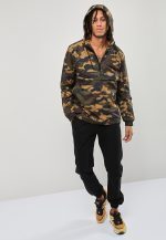 URBAN CLASSICS PULL OVER WINDBREAKER 1623 WOOD CAMO - Image 3