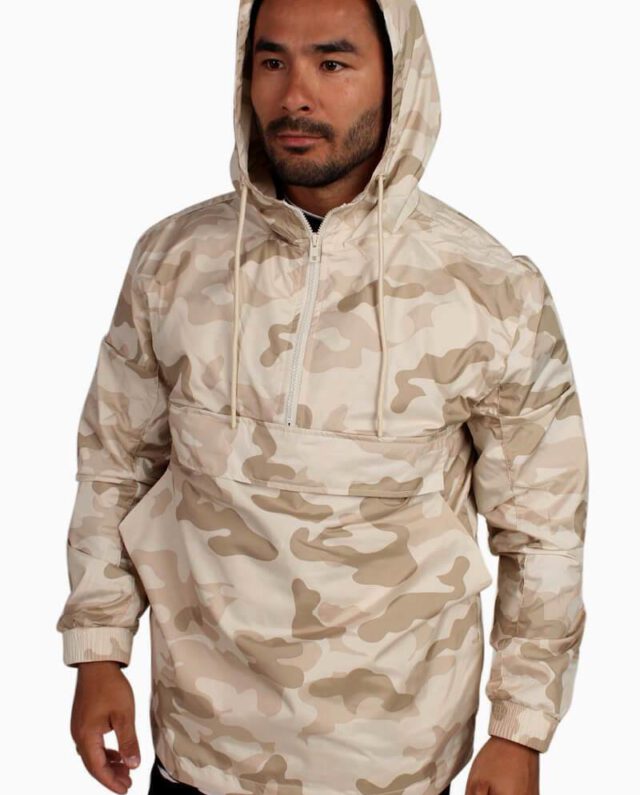 URBAN CLASSICS PULL OVER WINDBREAKER TB1623 SAND CAMO