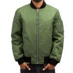 DANGEROUS DNGRS WINTER BOMBER JACKET OLIVE - Image 2