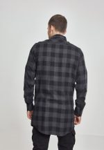 URBAN CLASSICS LONG CHECKED FLANELL SHIRT 1000 CHA/BLK - Image 3