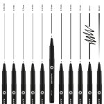 MOLOTOW BLACKLINER MARKER SET 11 PCS. COMPLETE 200485 - Image 2