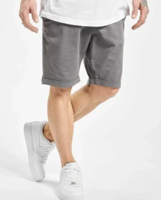 URBAN CLASSICS STRETCH TURNUP CHINO SHORTS TB1264 DARK GREY