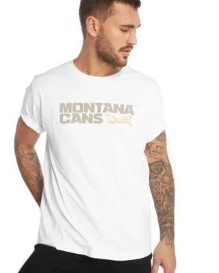 MONTANA T-SHIRT TYPO+LOGO WHITE