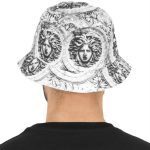 FLEXFIT SUN KING BUCKET HAT BLACK WHITE - Image 3