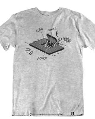 VANDALS ON HOLIDAYS HATCH STORIES T-SHIRT GREY