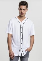 URBAN CLASSICS BASEBALL MESH JERSEY TB1237 WHITE