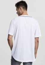 URBAN CLASSICS BASEBALL MESH JERSEY TB1237 WHITE - Image 2