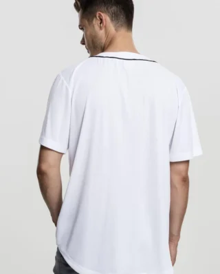 URBAN CLASSICS BASEBALL MESH JERSEY TB1237 WHITE - UrbanClassics
