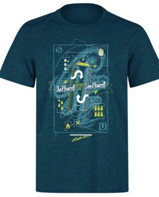 UNDERPRESSURE CHECK YOURSELF T-SHIRT MIDNIGHT BLUE