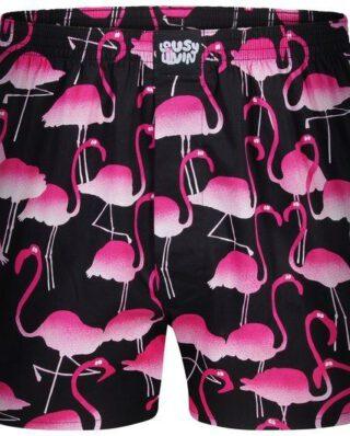 LOUSY LIVIN BOXERSHORTS FLAMINGOS BLACK - Lousy Livin