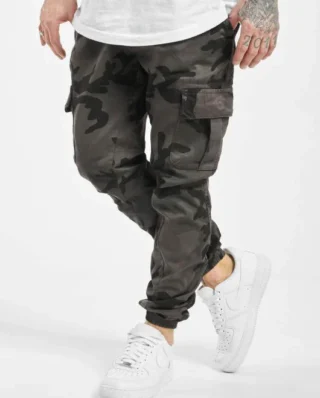 URBAN CLASSICS CAMO CARGO JOGGING PANTS TB1611 GREY CAMO - UrbanClassics