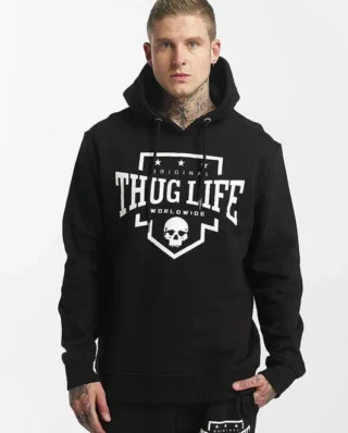 THUG LIFE HOODIE PUMA TLHD118BLK BLACK