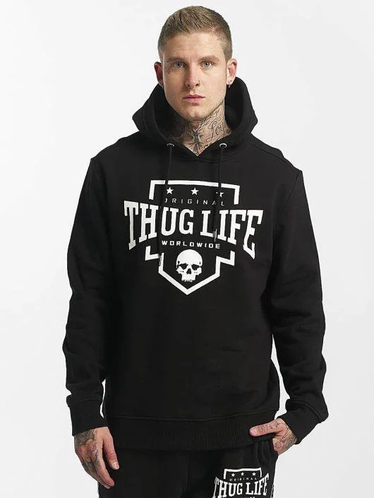 THUG LIFE HOODIE PUMA TLHD118BLK BLACK