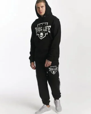 THUG LIFE HOODIE PUMA TLHD118BLK BLACK - Thug Life