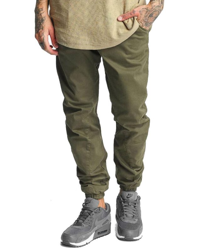 URBAN CLASSICS STRETCH JOGGING PANTS TB1795 OLIVE - UrbanClassics