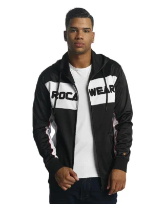 ROCAWEAR ZIP HOODIE SPORTS BLK/WHT