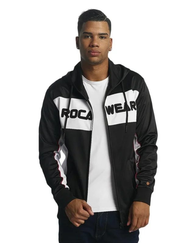 ROCAWEAR ZIP HOODIE SPORTS BLK/WHT