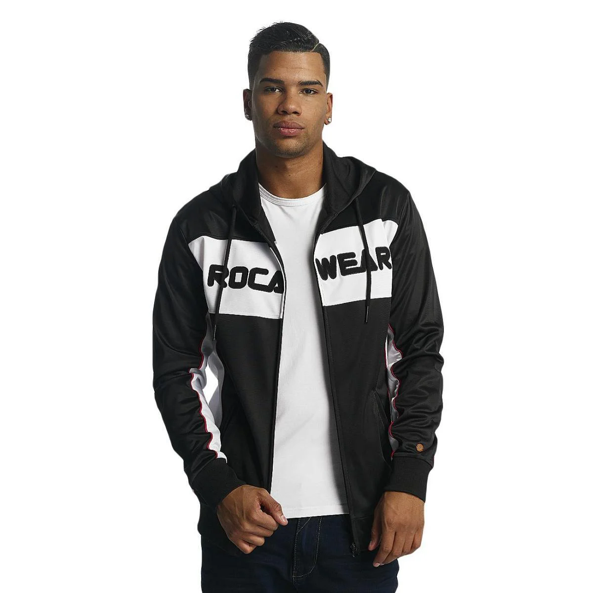 ROCAWEAR ZIP HOODIE SPORTS BLK/WHT