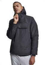 URBAN CLASSICS HIGH NECK PULL OVER JACKET BLACK