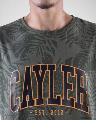CAYLER AND SONS WL PALMOUFLAGE T-SHIRT OLIVE/SUNSET - Cayler and Sons