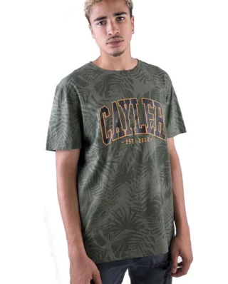 CAYLER AND SONS WL PALMOUFLAGE T-SHIRT OLIVE/SUNSET