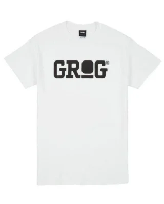 Grog Classic Logo T-shirt White/Black