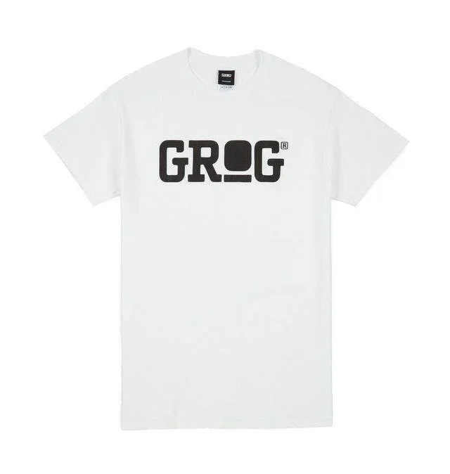 Grog Classic Logo T-shirt White/Black