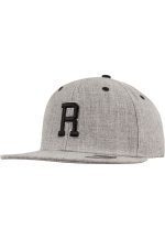 MSTRDS SNAPBACK CAP R LETTER GREY