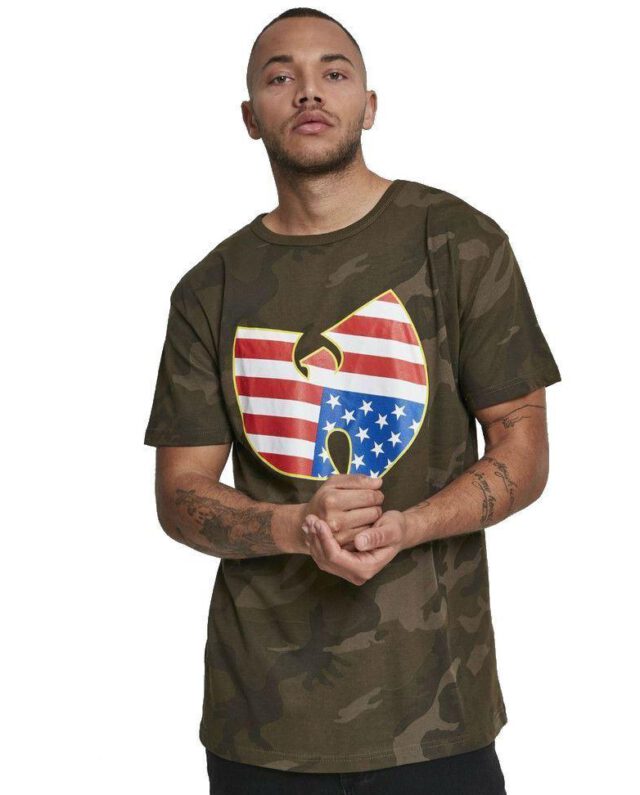 WU WEAR FLAG WU031 T-SHIRT AMERICAN CAMO - Wu Wear
