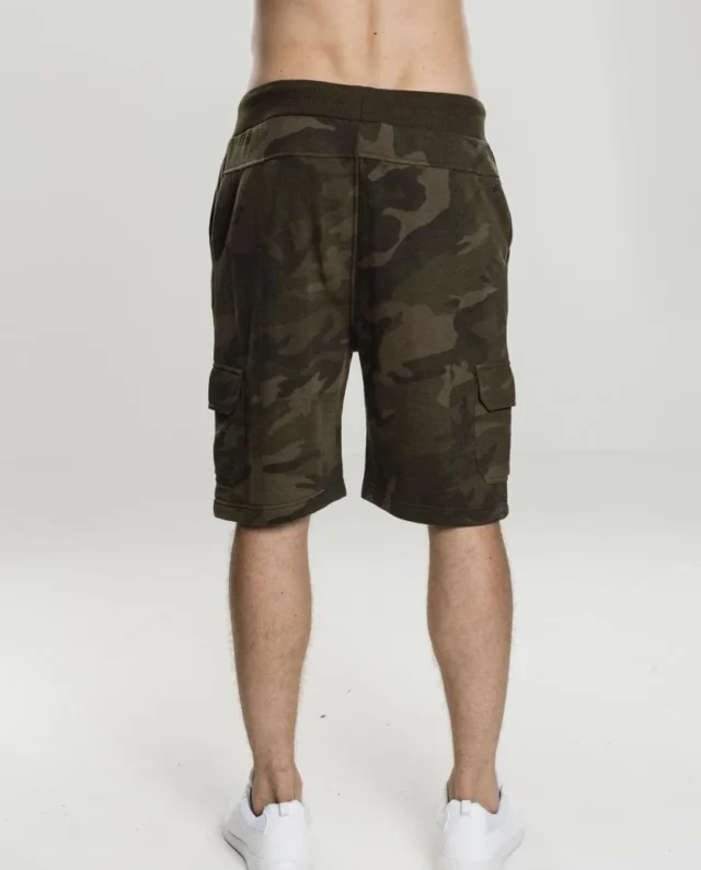 TB2078_03 URBAN CLASSICS CAMO CARGO TERRY SHORTS TB2078 OLIVE CAMO - UrbanClassics