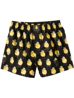 LOUSY LIVIN BOXERSHORT ZITRONE BLACK LUUWZIT