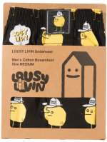LOUSY LIVIN BOXERSHORT ZITRONE BLACK LUUWZIT - Image 2