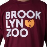 WU WEAR BROOKLYN ZOO T-SHIRT BURGUNDY RED - Image 2