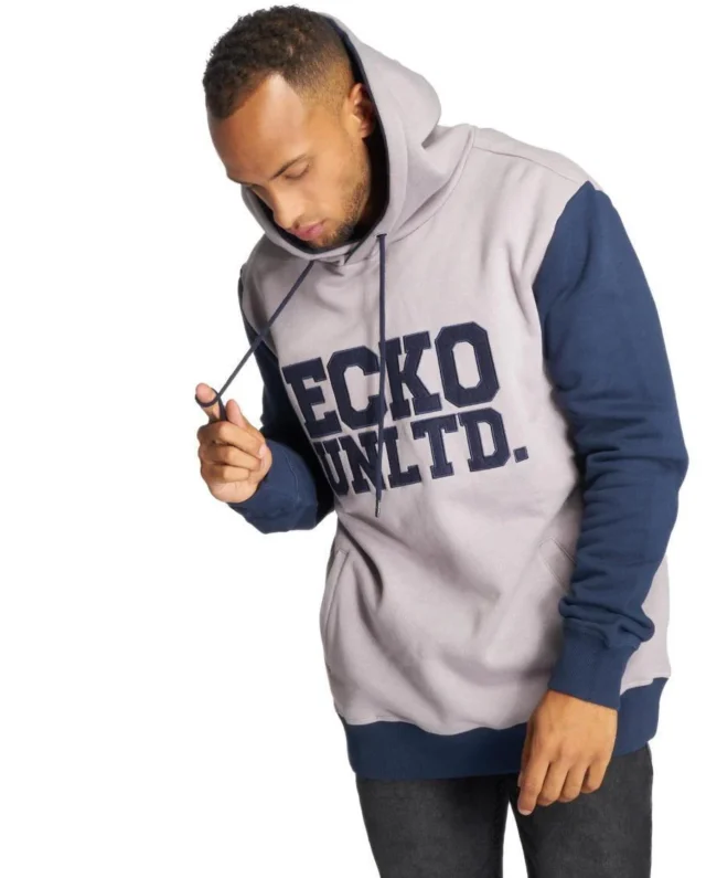 ECKO UNLTD. MEN HOODIE CENTRAL VALLEY IN GREY