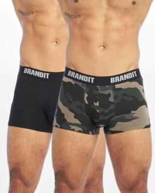 BRANDIT MEN UNDERWEAR LOGO 2ER PACK CAMOUFLAGE - Brandit