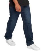 DANGEROUS DNGRS LOOSE FIT JEANS BROTHER DARK BLUE