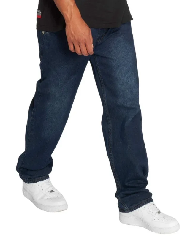 DANGEROUS DNGRS LOOSE FIT JEANS BROTHER DARK BLUE - Dangerous DNGRS