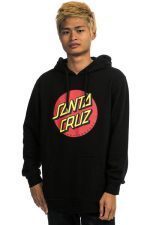 SANTA CRUZ CLASSIC DOT HOODIE BLACK