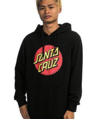 SANTA CRUZ CLASSIC DOT HOODIE BLACK