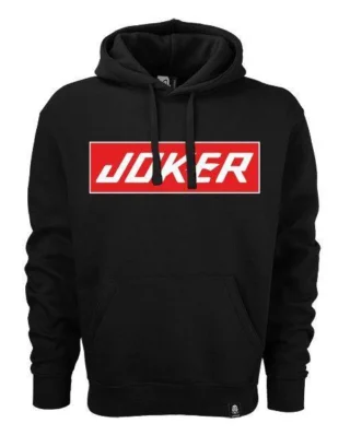 JOKER BRAND BAR LOGO HOODIE BLACK