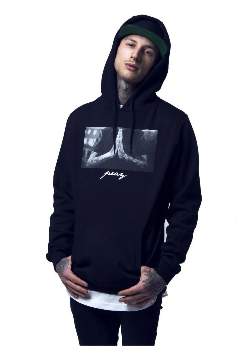 MISTER TEE PRAY HOODIE MT275 BLACK
