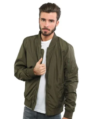 URBAN CLASSICS LIGHT BOMBER JACKET DARK OLIVE