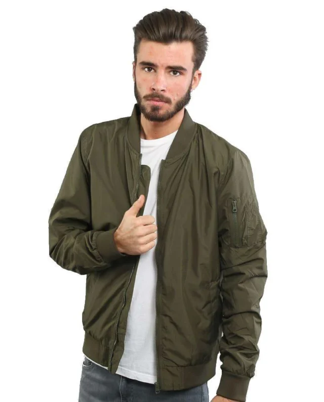 URBAN CLASSICS LIGHT BOMBER JACKET DARK OLIVE