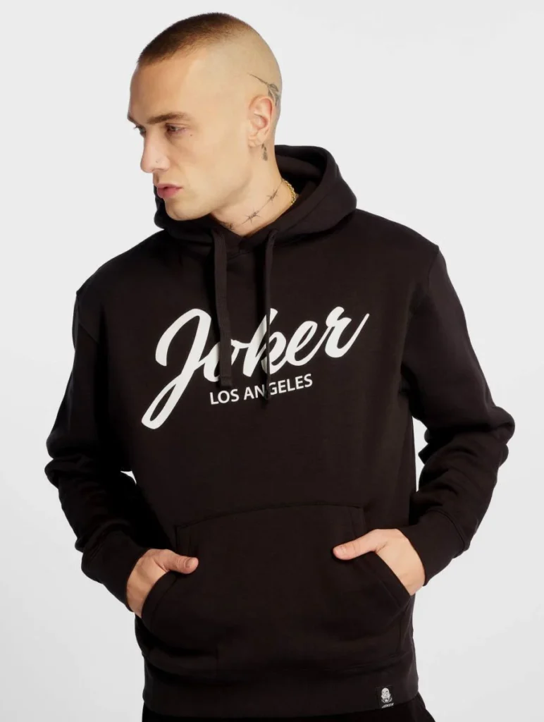 JOKER BRAND SCRIPT HOODIE BLACK