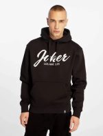 JOKER BRAND SCRIPT HOODIE BLACK - Image 3