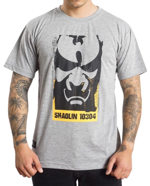 WU WEAR WU FACE MASK T-SHIRT GREY
