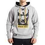 WU WEAR WU FACE MASK HOODIE GREY