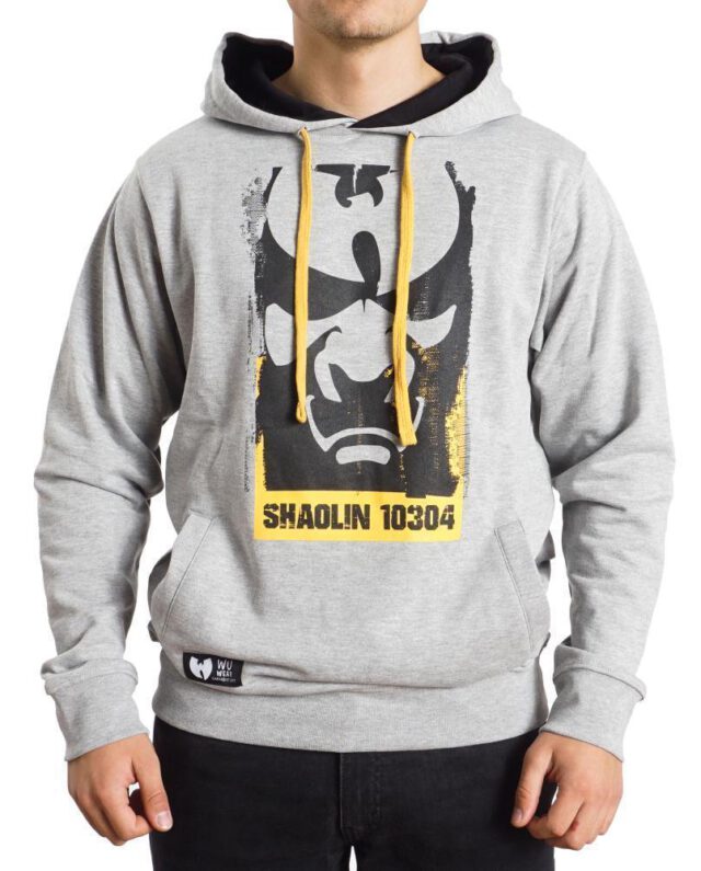 WU WEAR WU FACE MASK HOODIE GREY